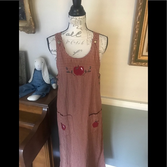 Mandal Bay Women’s Petite Apple Gingham Dress S/P - Picture 7 of 7